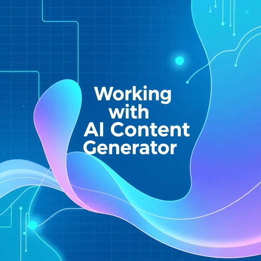 Working with AI Content Generators for Web Copy